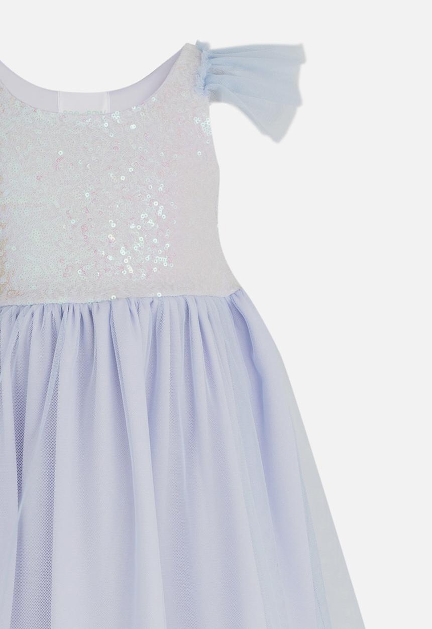 See-Saw - Sequin Combo Dress Pale Purple