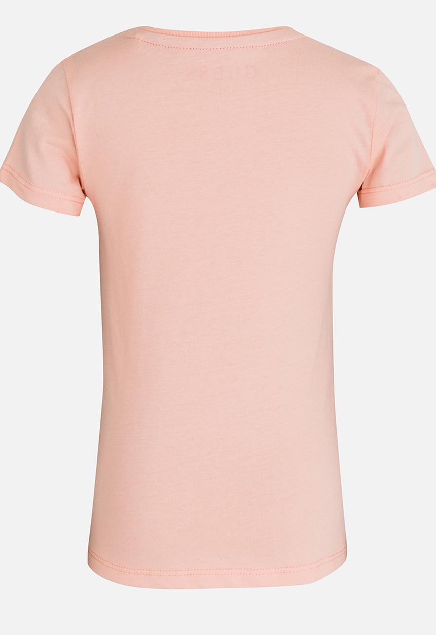GUESS - Girls Stencil Pale Pink Tee