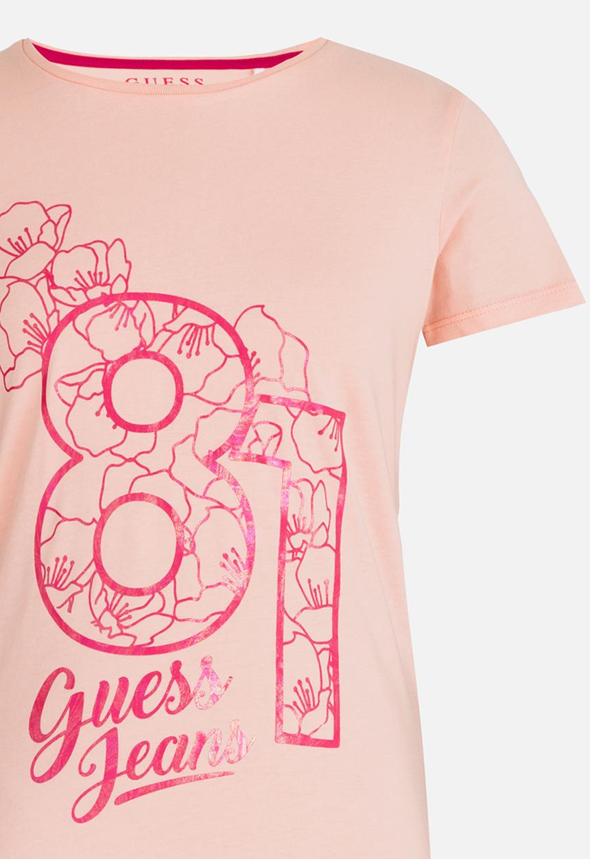 GUESS - Girls Stencil Tee Pale Pink