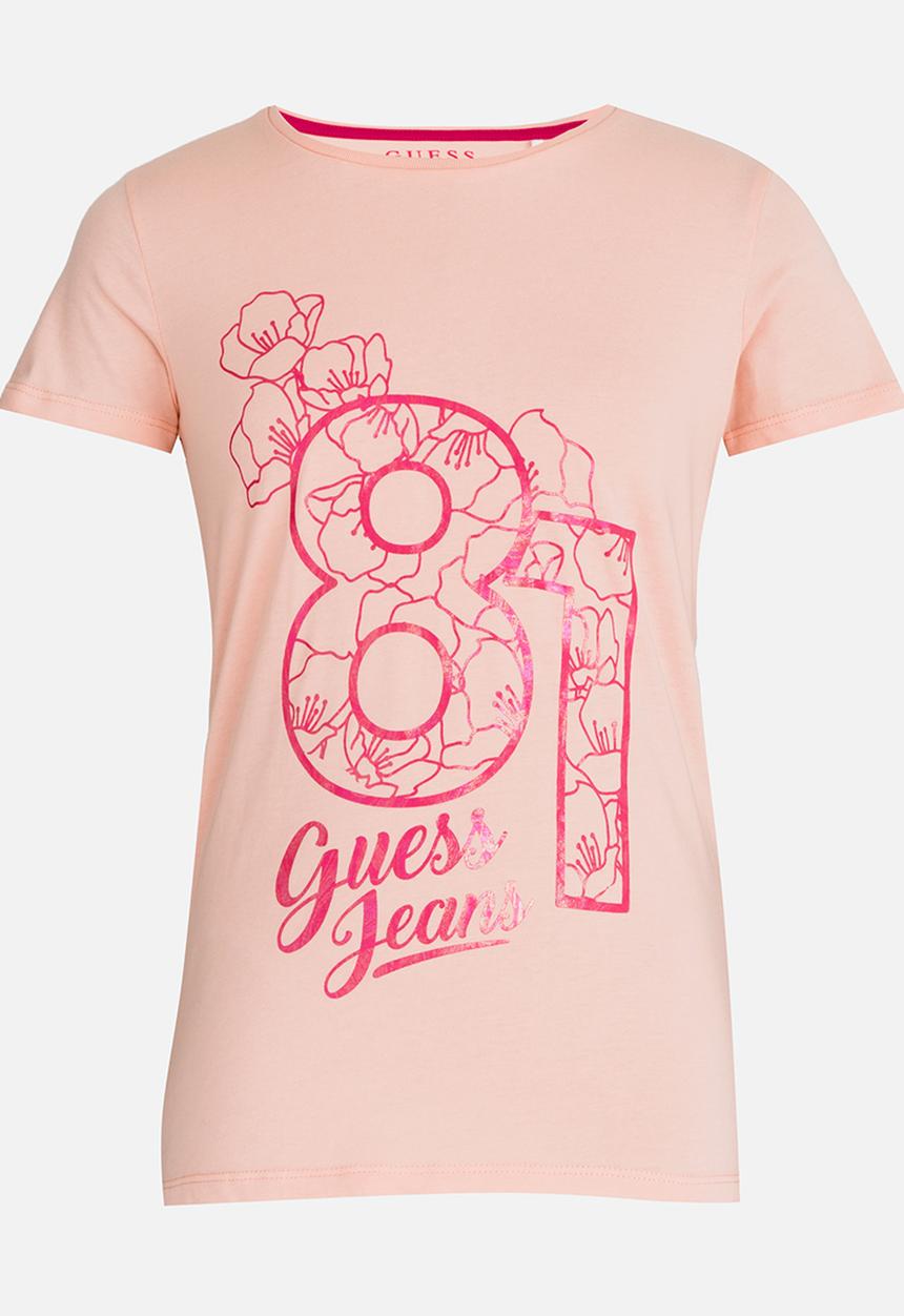 GUESS - Girls Stencil Tee Pale Pink
