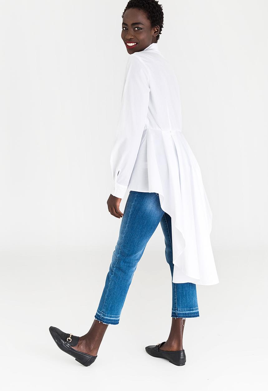 STYLE REPUBLIC - Peplum Shirt White