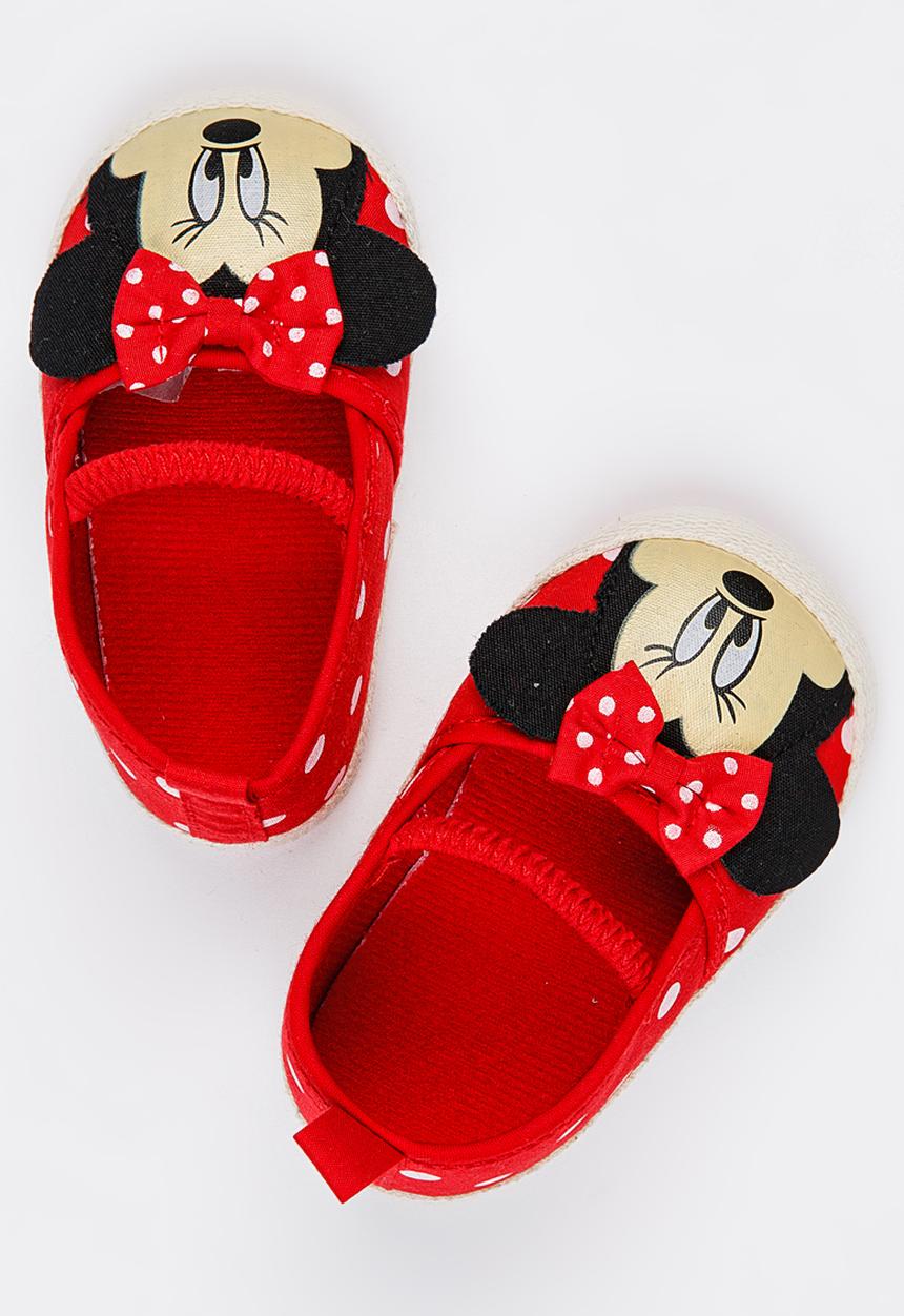 Pop Candy - Fabric Spotted Pumps Red