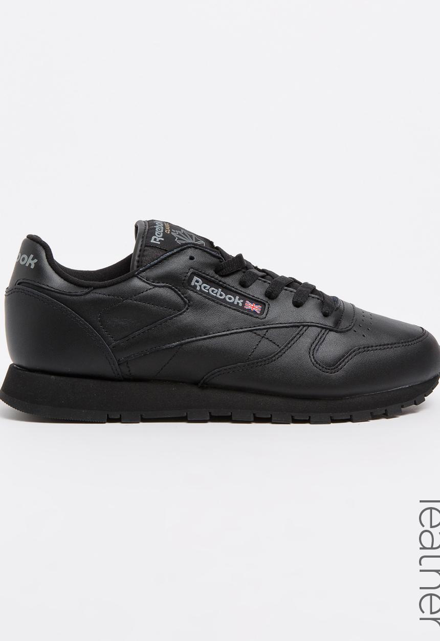 Reebok - Teens classic leather sneaker - black