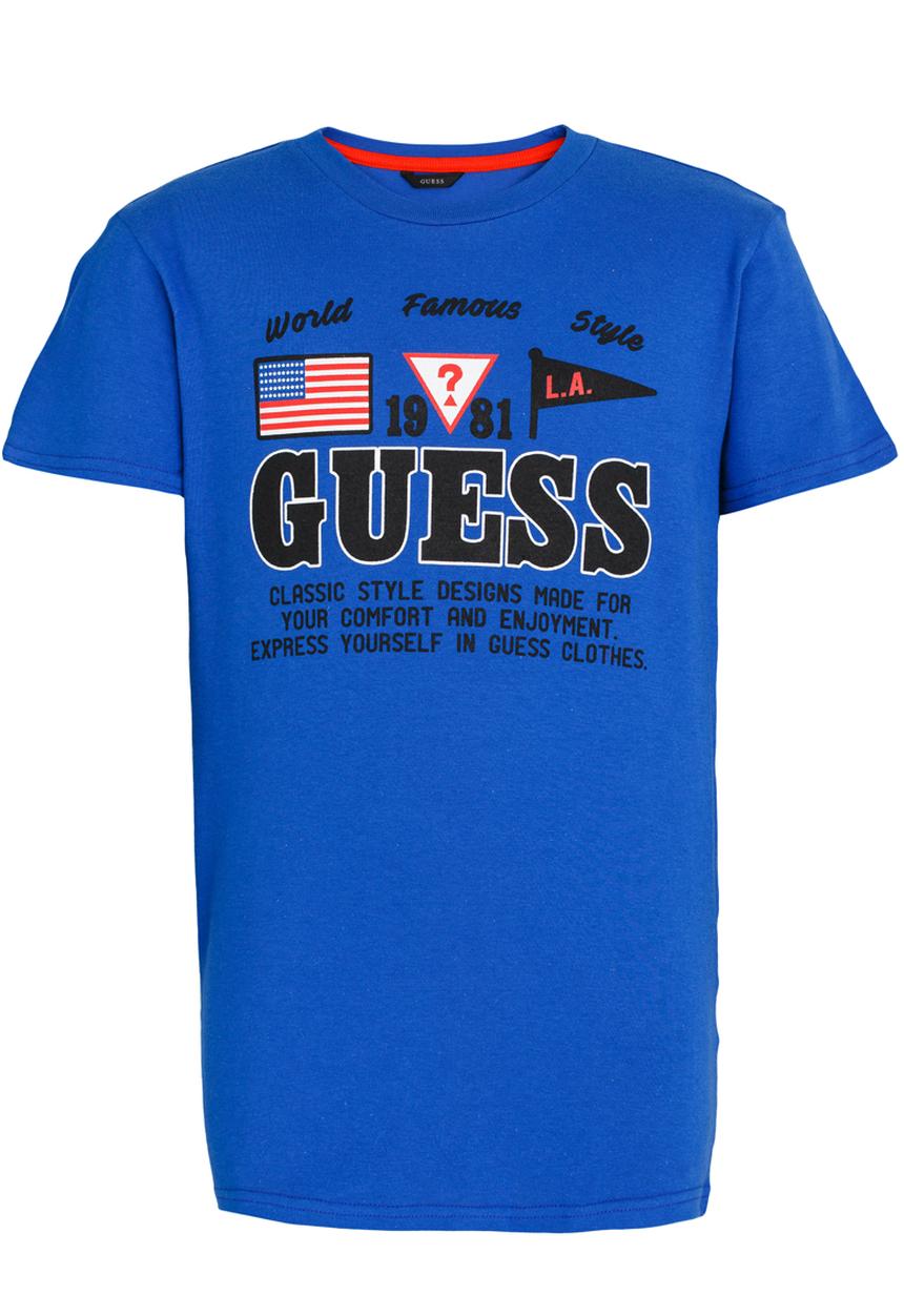 GUESS - S/S USA Tee Blue