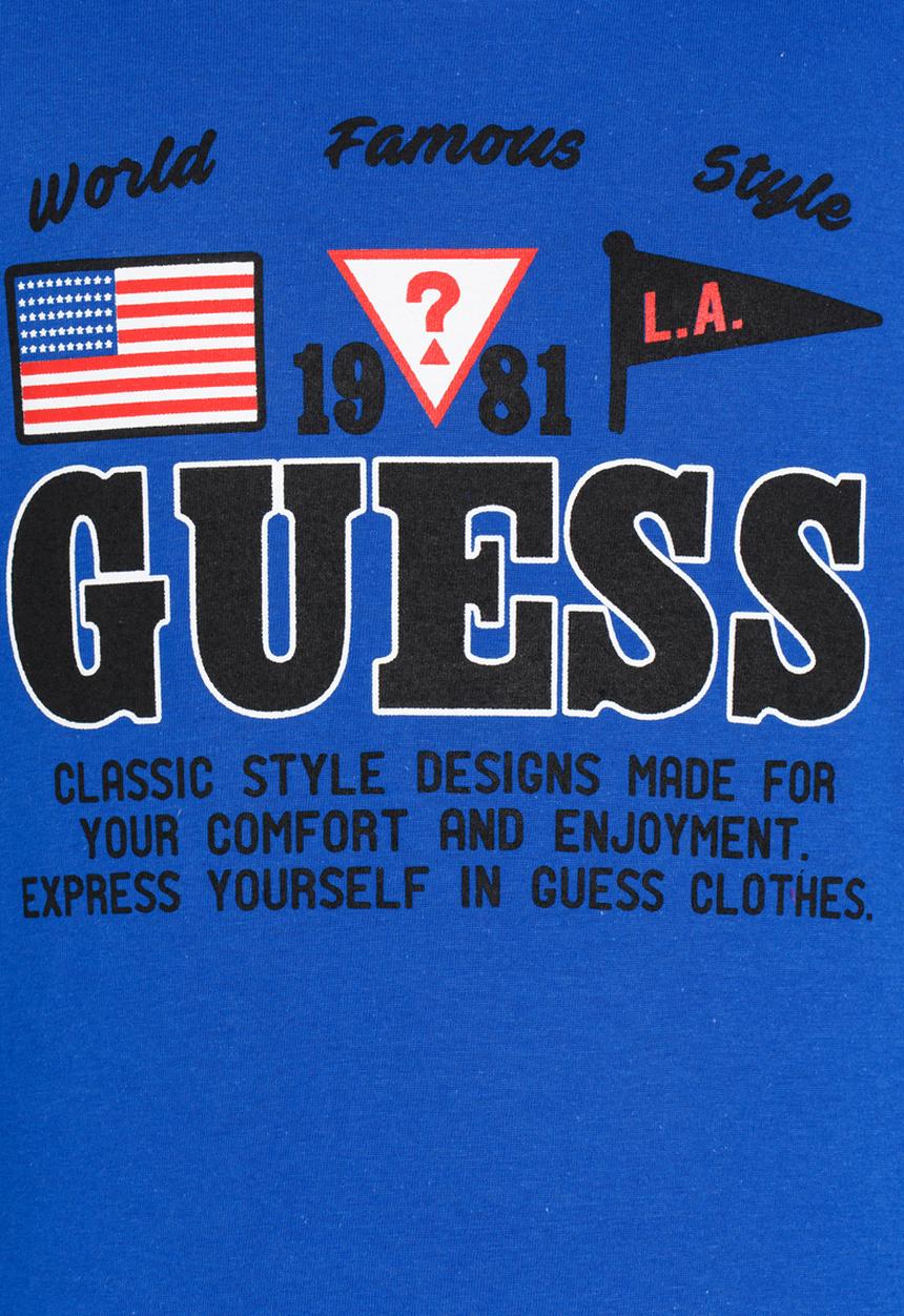 GUESS - S/S USA Tee Blue