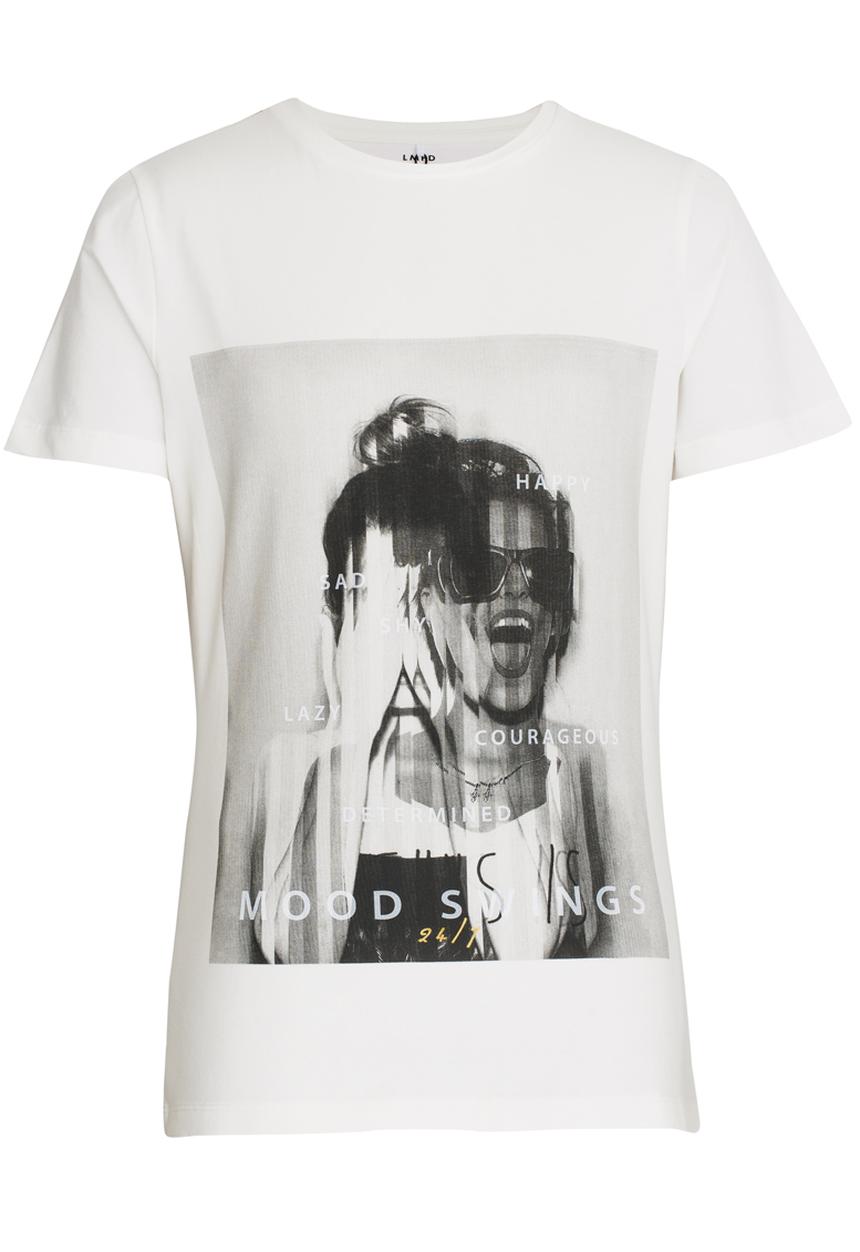 Name It - Girls Short Sleeve Printed Tee White