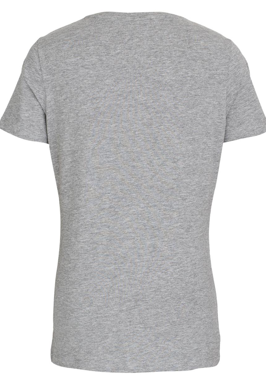 Name It - Girls Short Sleeve Printed Tee Grey