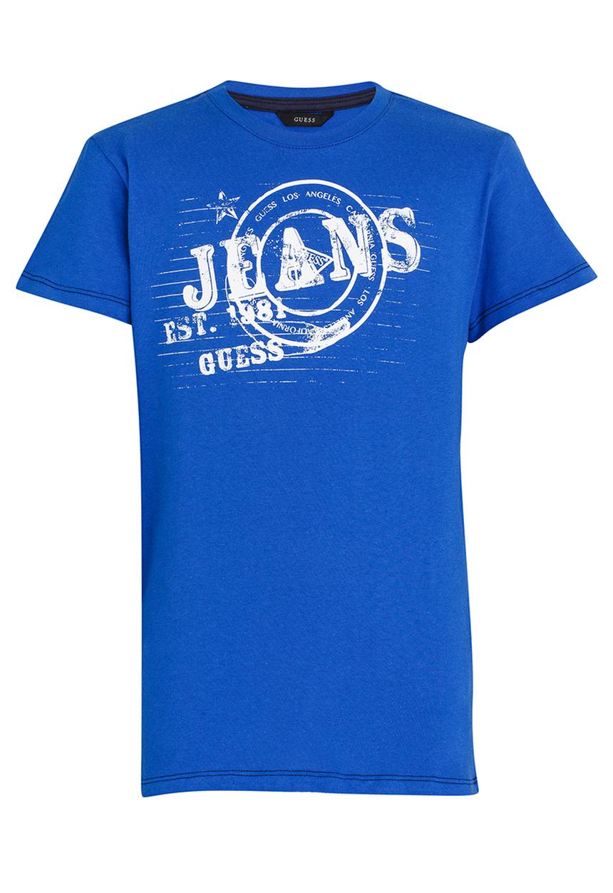 GUESS - S/L Circle Guess Tee Blue