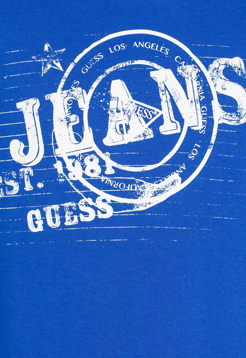 GUESS - S/L Circle Guess Tee Blue