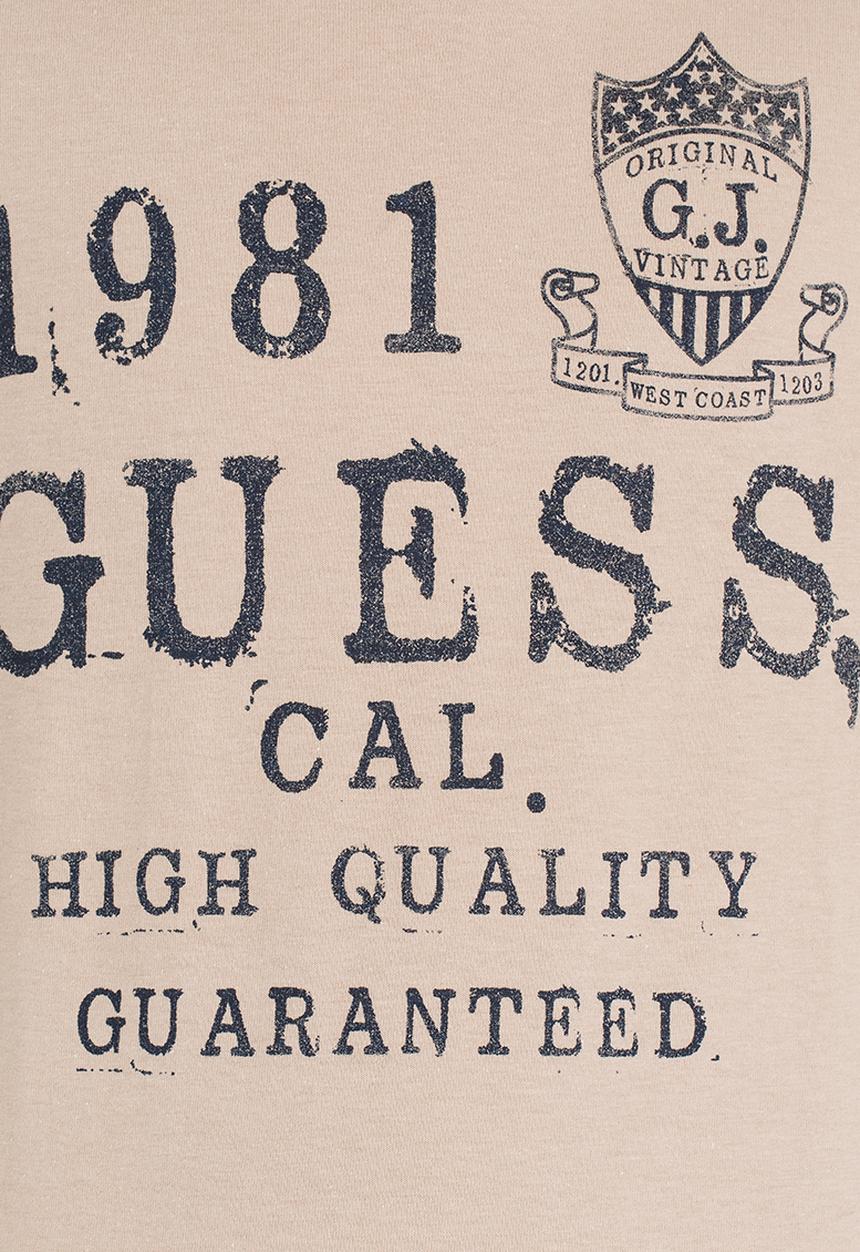 GUESS - S/S Guess Cali Tee Beige