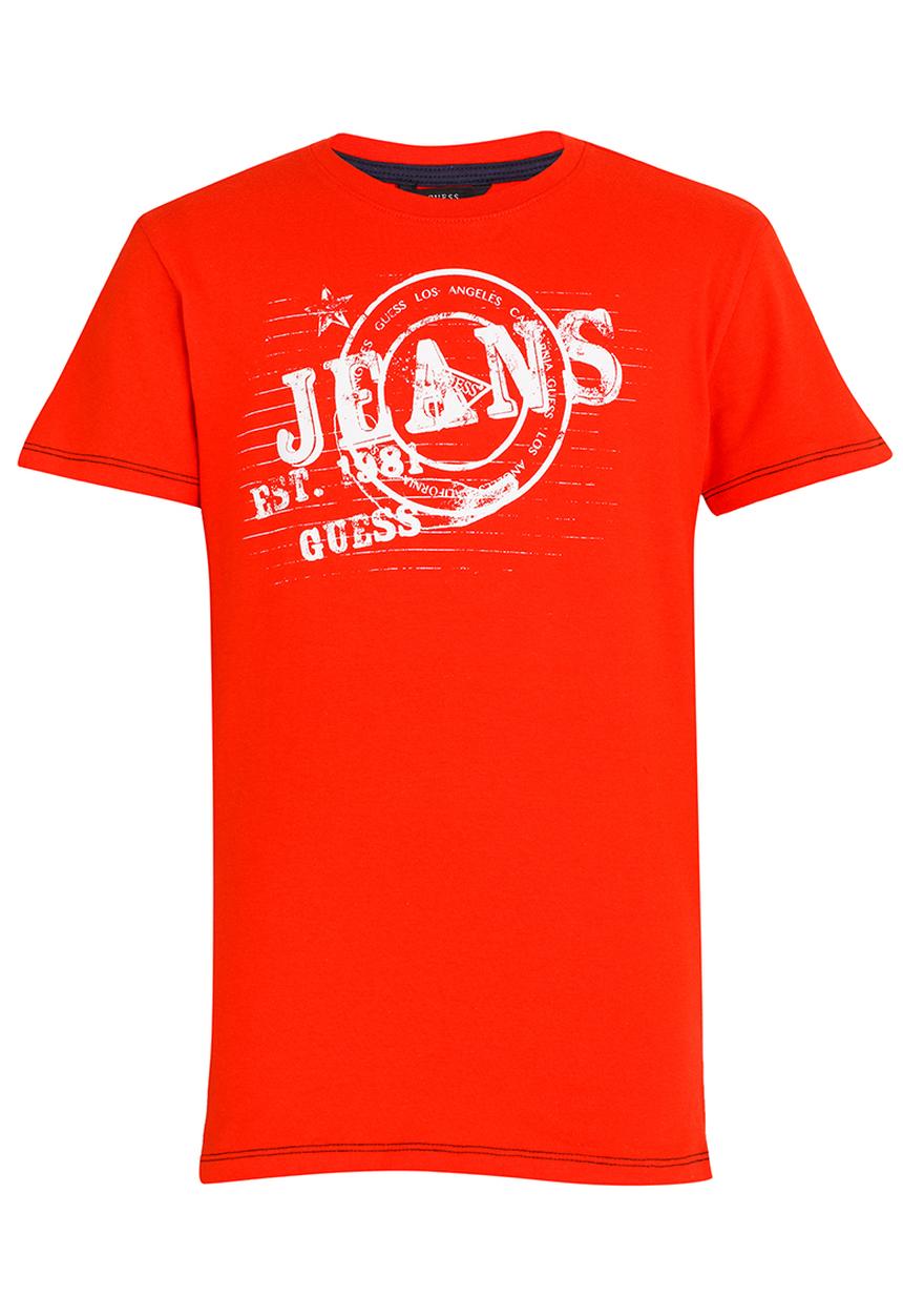 GUESS - S/L Circle Guess Tee Orange