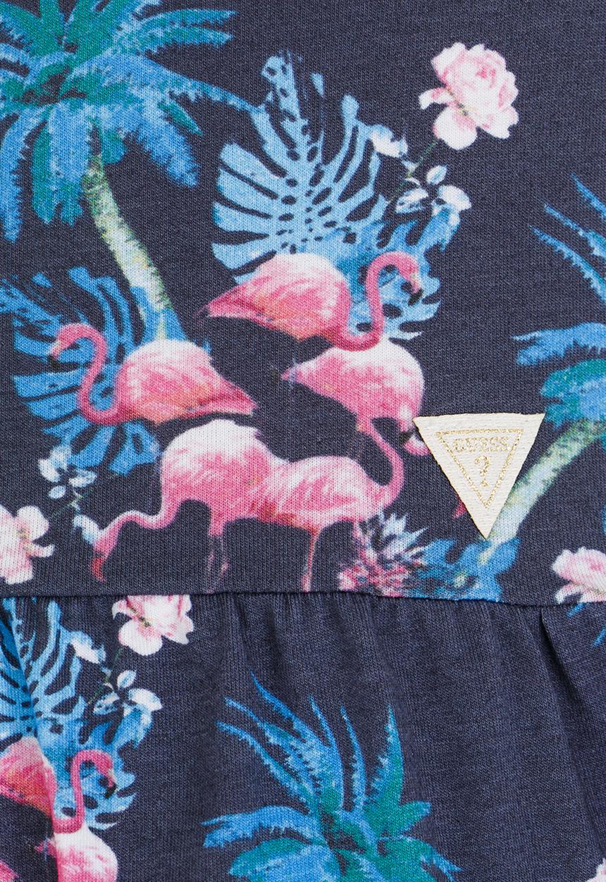GUESS - Flamingo Printed  Dress Multi-colour
