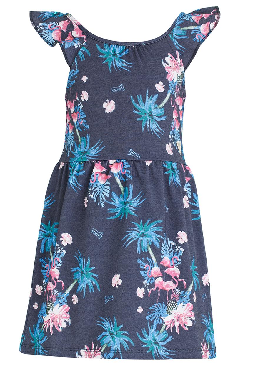 GUESS - Flamingo Printed  Dress Multi-colour