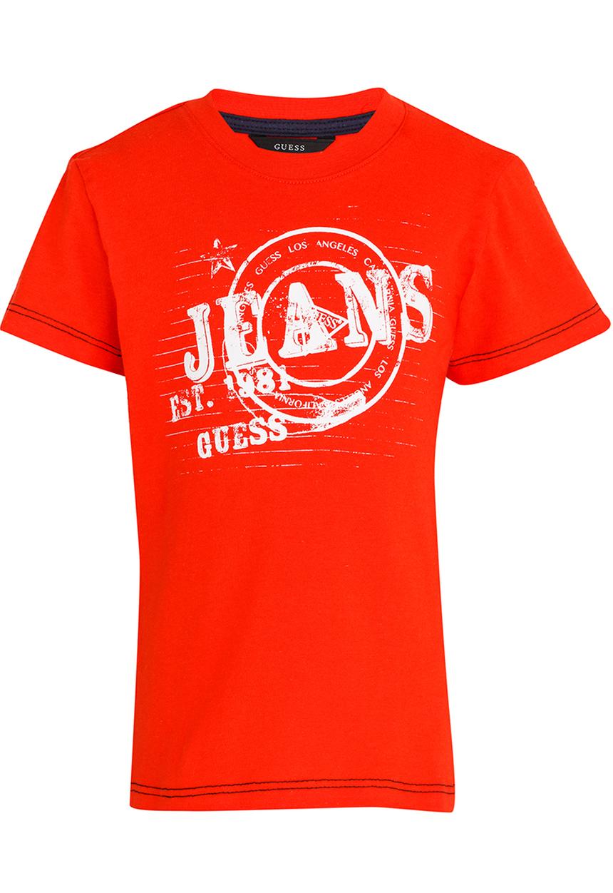 GUESS - S/L Circle Guess Tee Orange