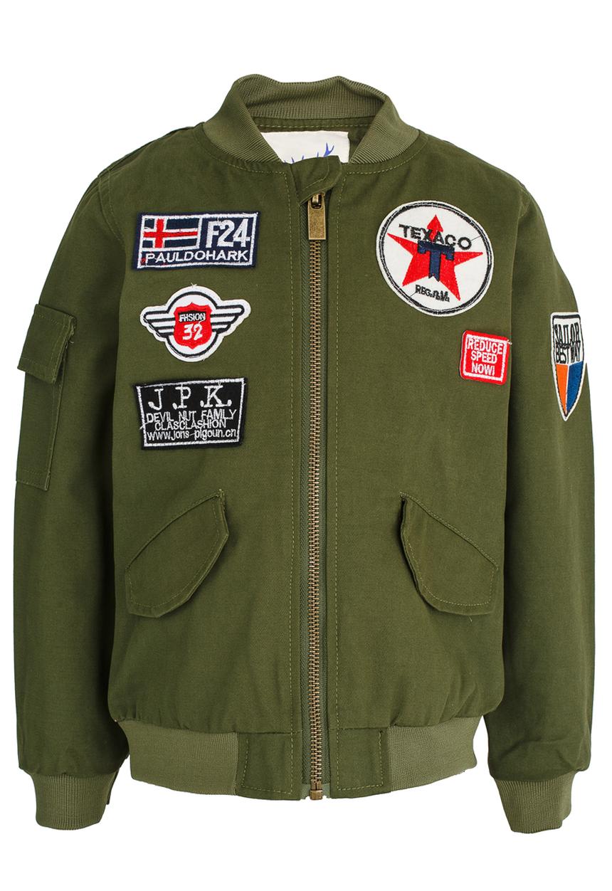 Pop Candy - Boys Bomber Jacket Khaki Green