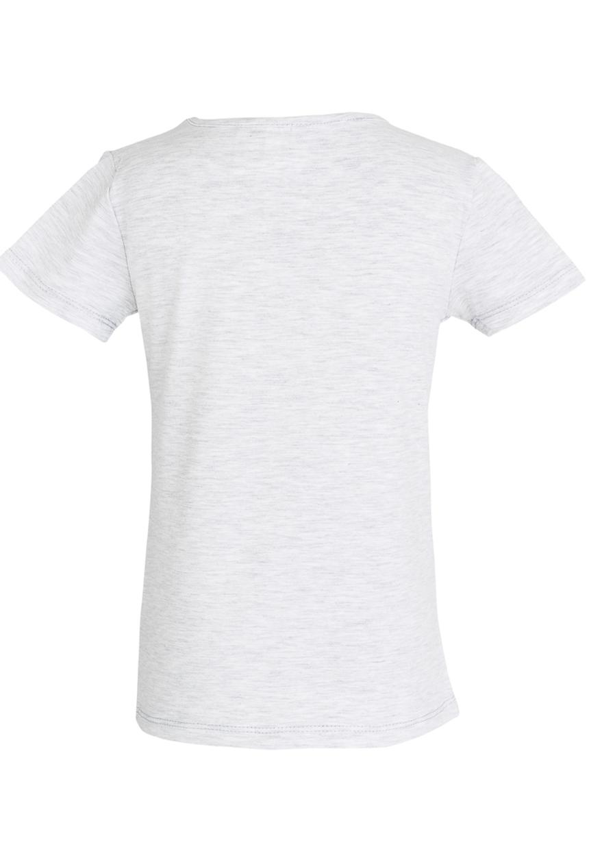 Pop Candy - Girls Printed Tee Grey