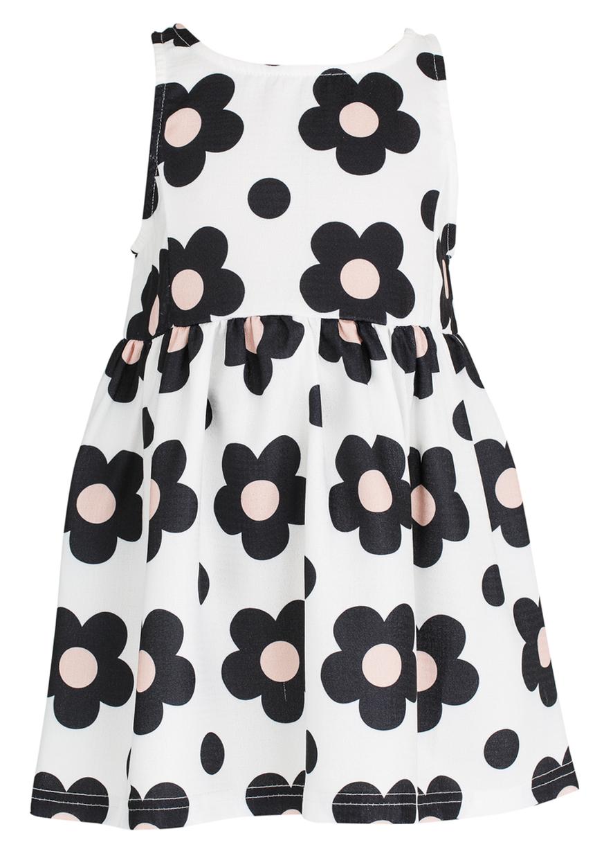 Pop Candy - Flower Print  Dress Black and White