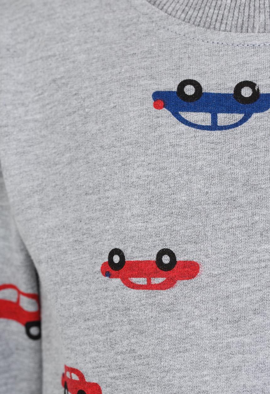 Pop Candy - Printed Sweater Grey