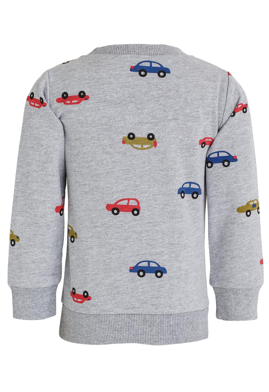 Pop Candy - Printed Sweater Grey