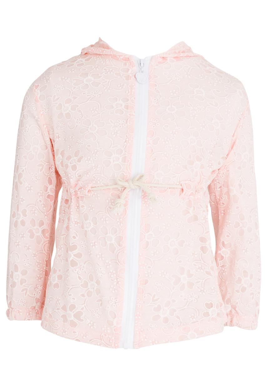 Pop Candy - Burnout Parka Jacket Pale Pink