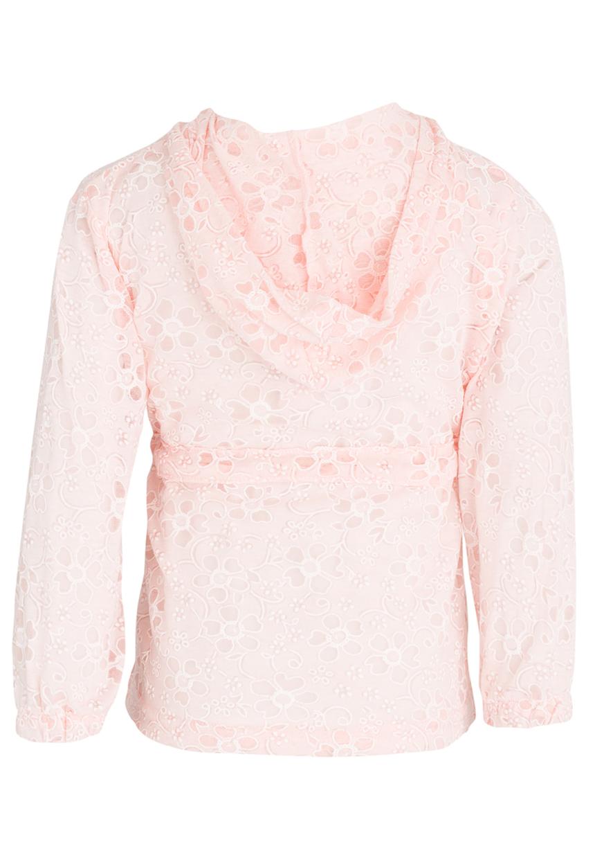 Pop Candy - Burnout Parka Jacket Pale Pink