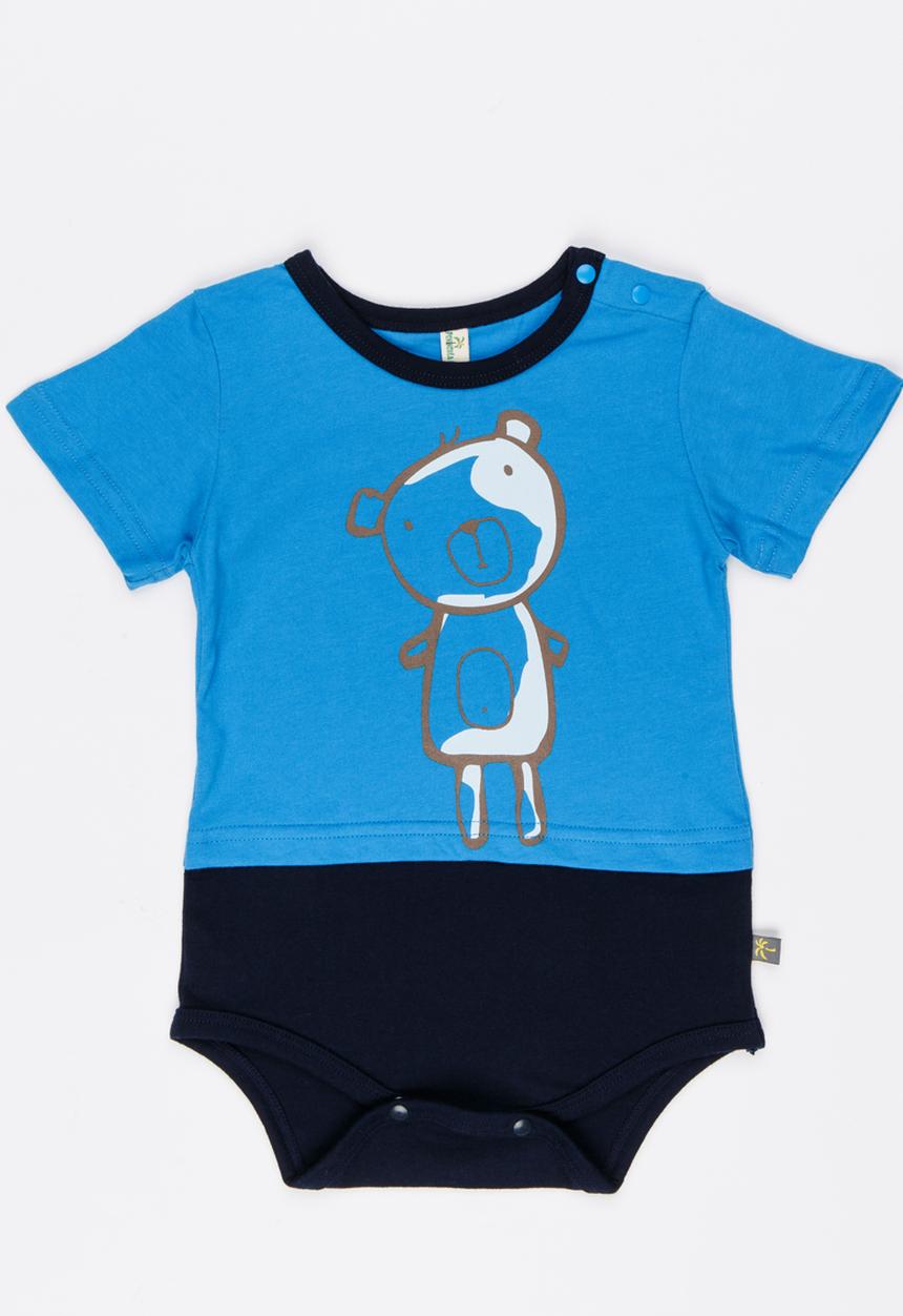 Peninsula Baby - Teddy Bodysuit Tee Blue