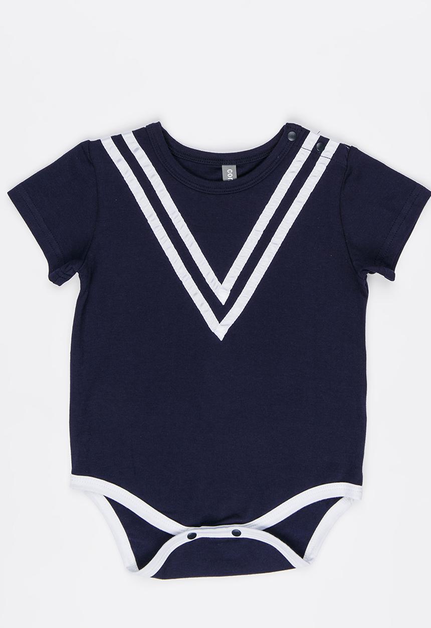 Peninsula Baby - Nautical Bodysuit Navy