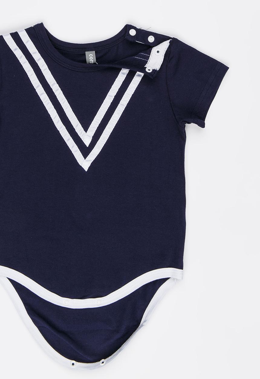 Peninsula Baby - Nautical Bodysuit Navy