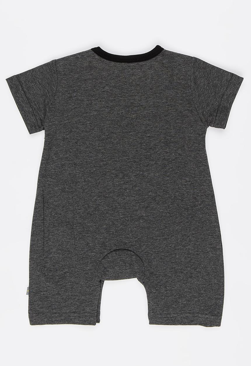 Peninsula Baby - Moon Printed Romper Dark Grey