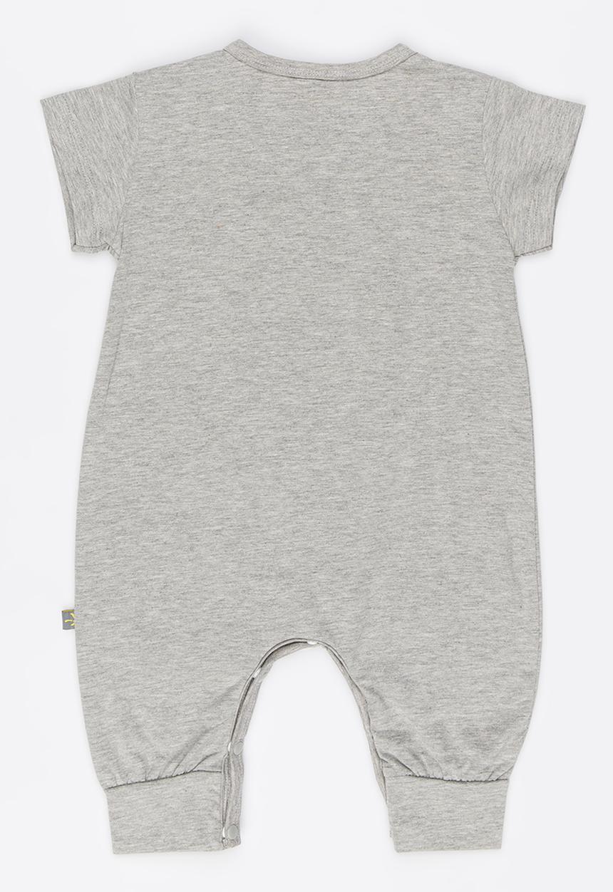 Peninsula Baby - Sun Printed S/S Sleepsuit Grey Melange