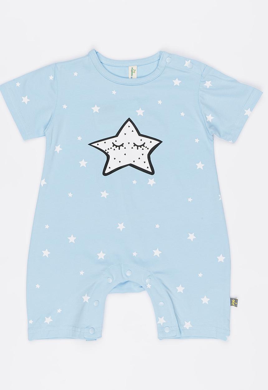 Peninsula Baby - Star Printed Romper Blue