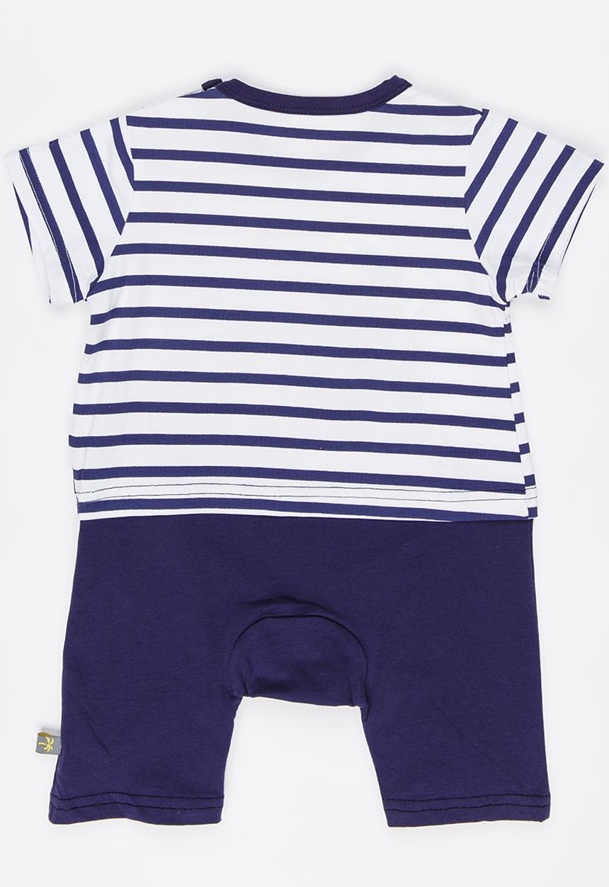 Peninsula Baby - Whale Romper Navy