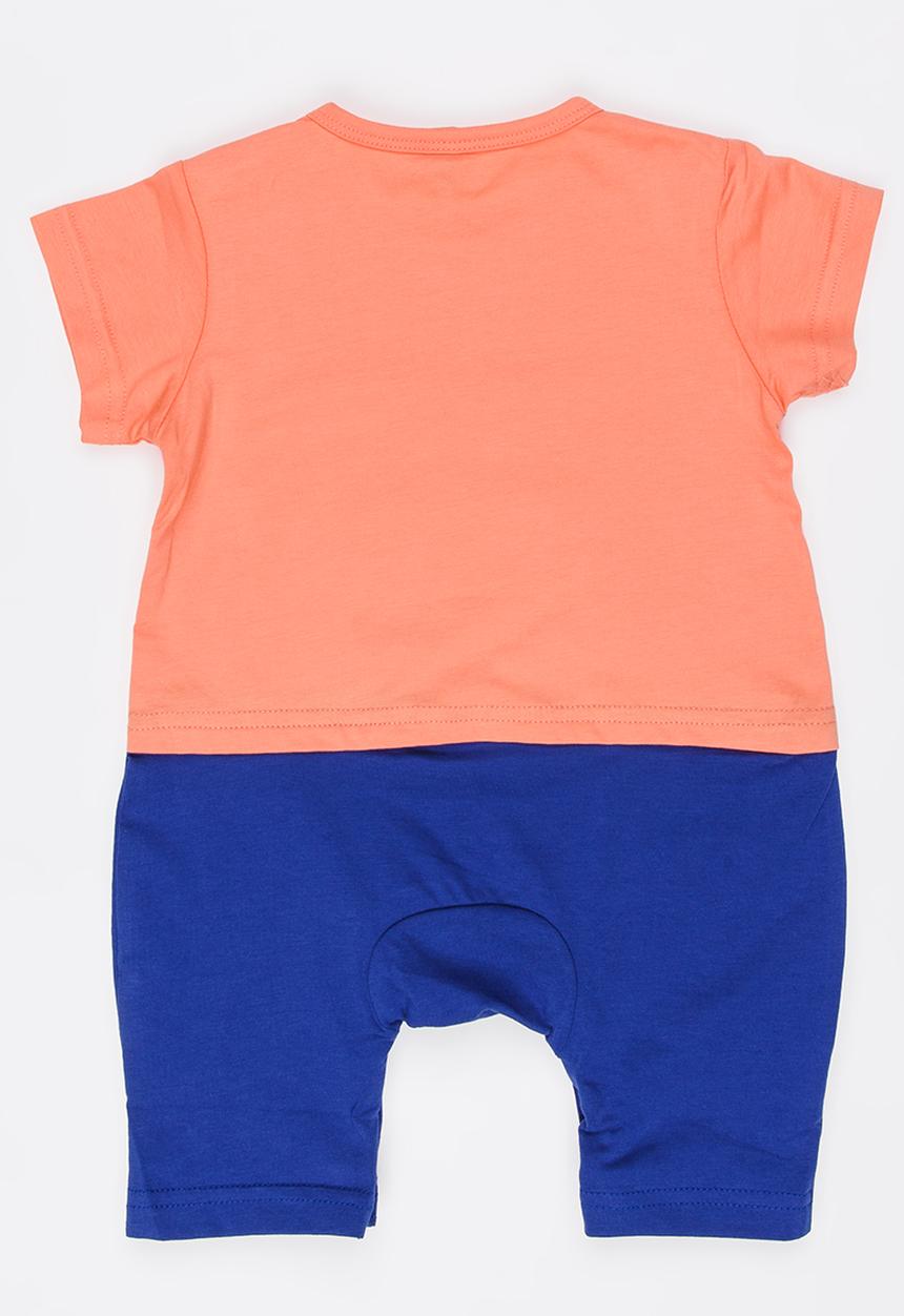 Peninsula Baby - Tiger Printed Romper Orange