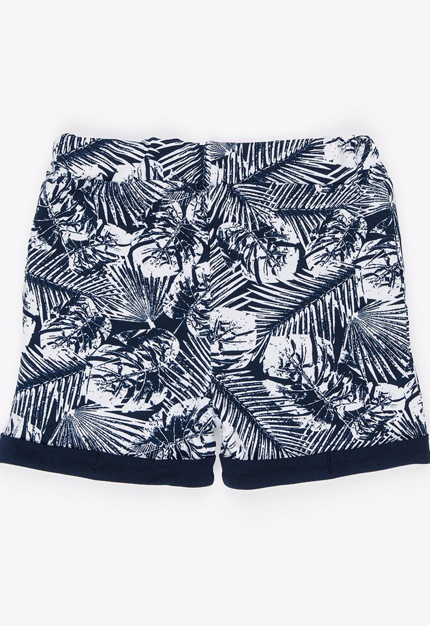 Name It - Boys  Printed Short Navy & White
