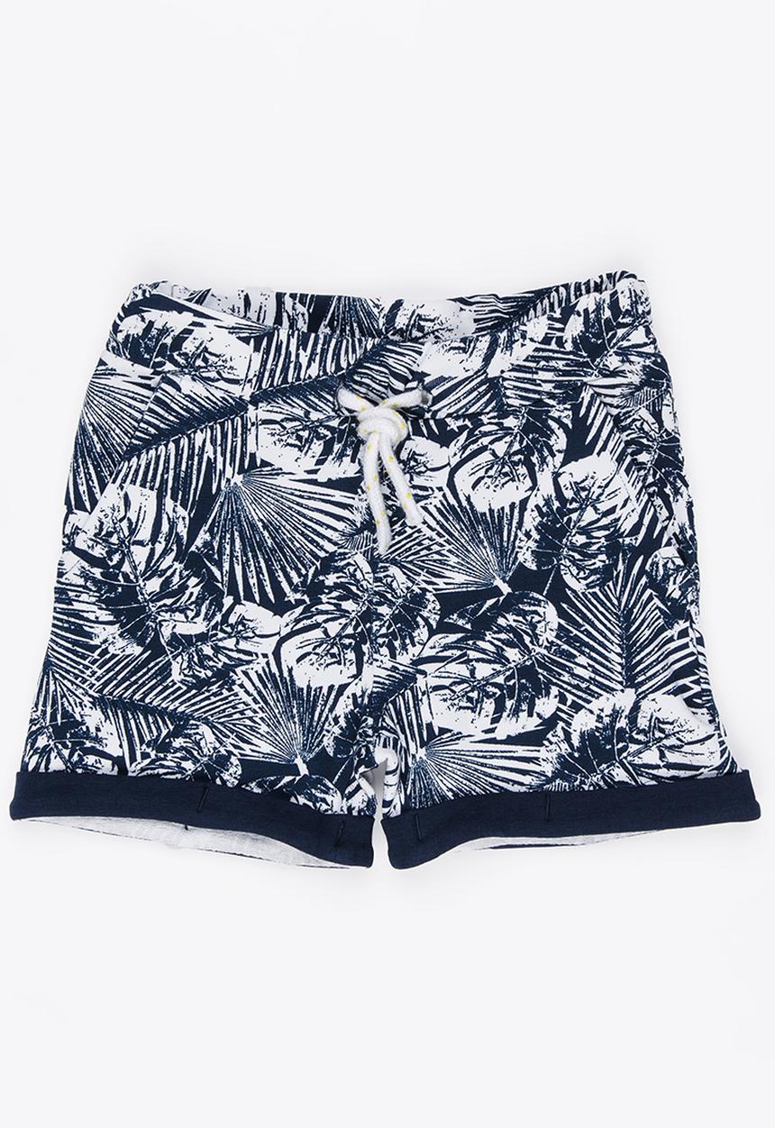 Name It - Boys  Printed Short Navy & White