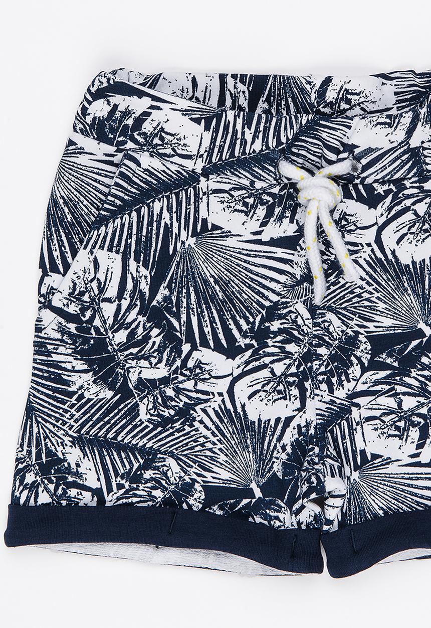 Name It - Boys  Printed Short Navy & White