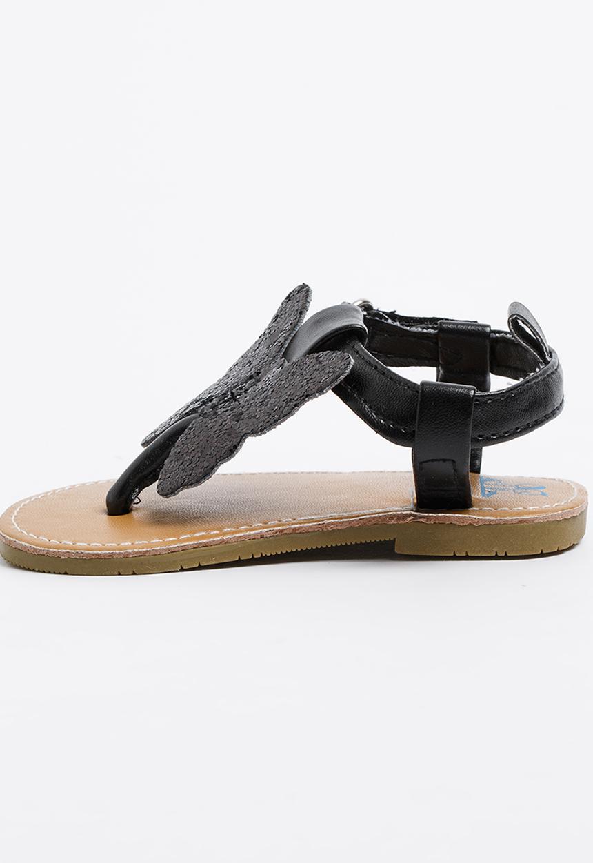 Pop Candy - Butterfly Sandals Black