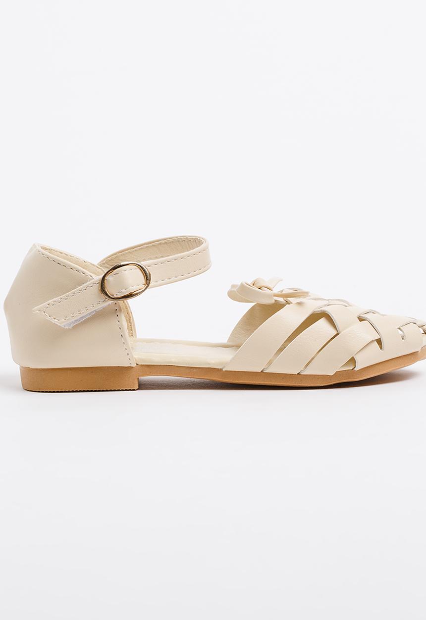 Pop Candy - Girls Cage Sandal Stone