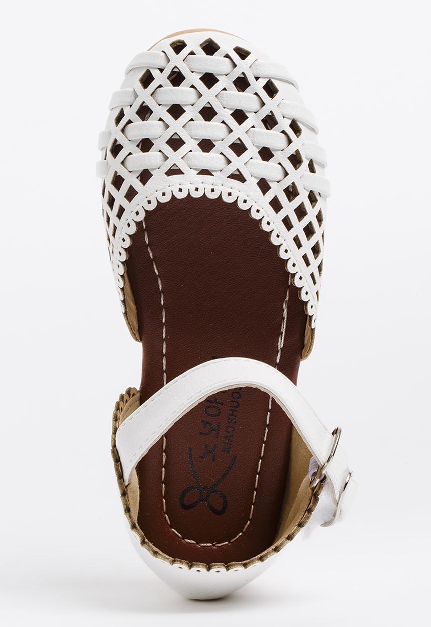 Pop Candy - Girls Cage Sandal White