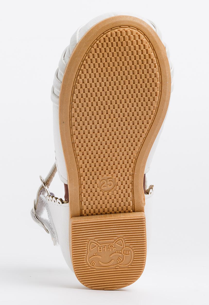 Pop Candy - Girls Cage Sandal White