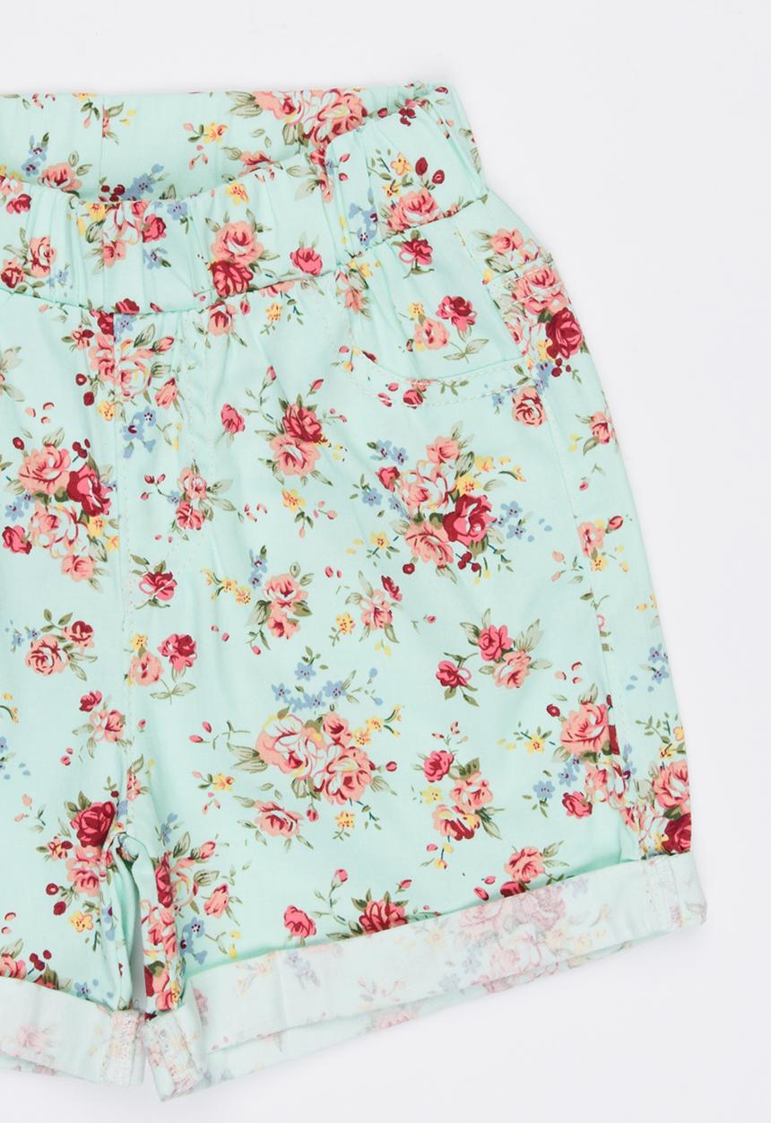 Pop Candy - Floral  Short Green