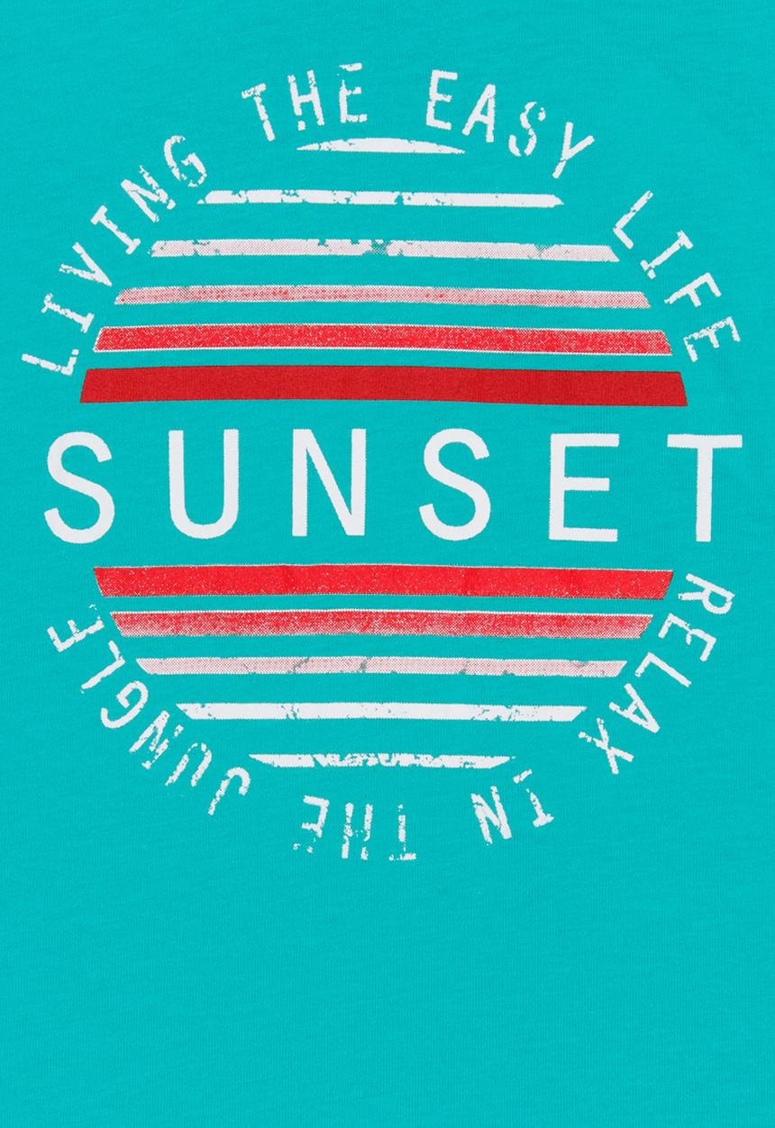 Name It - Printed Short Sleeve Tee Mid Green