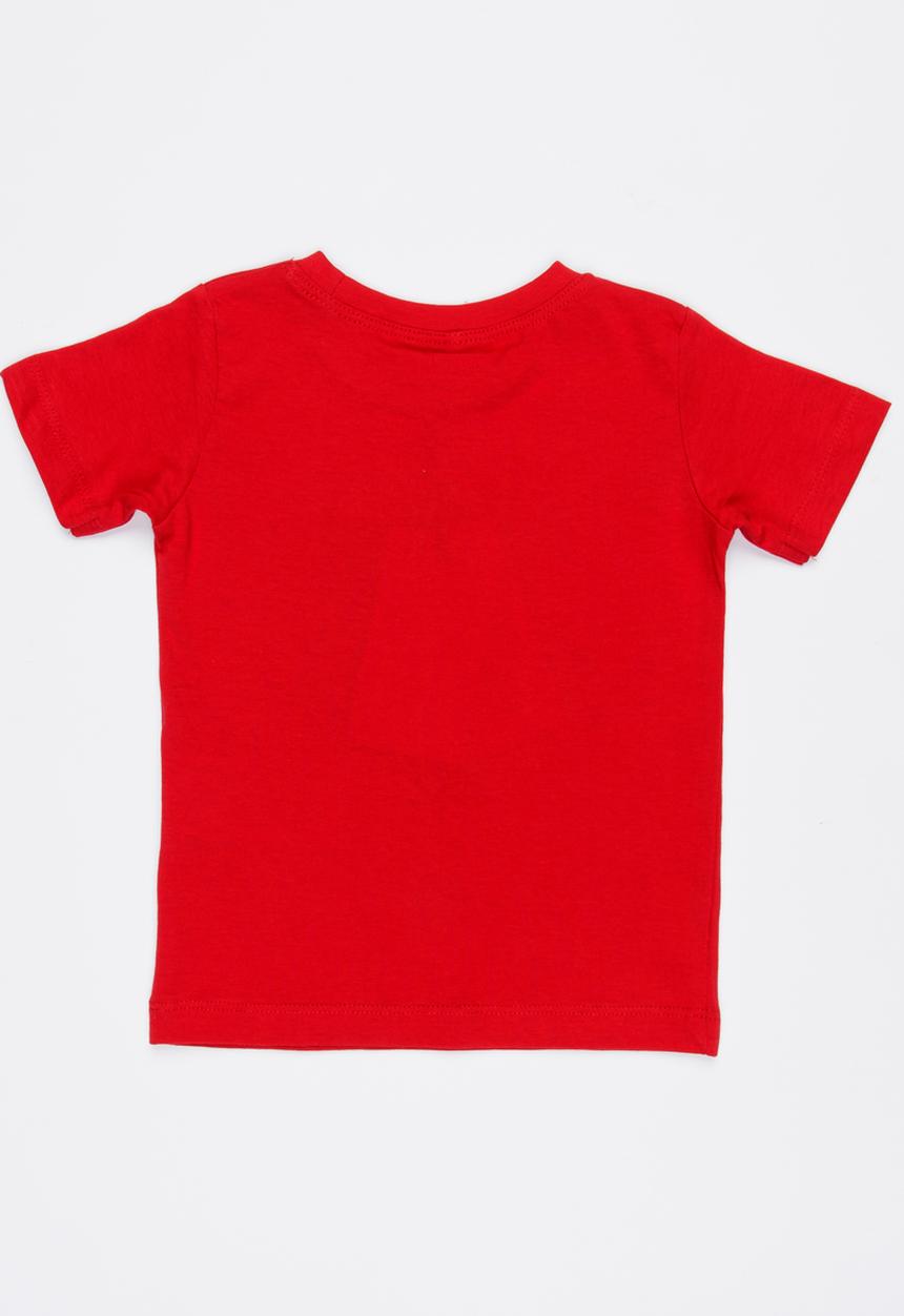 Name It - Printed Short Sleeve Tee Red