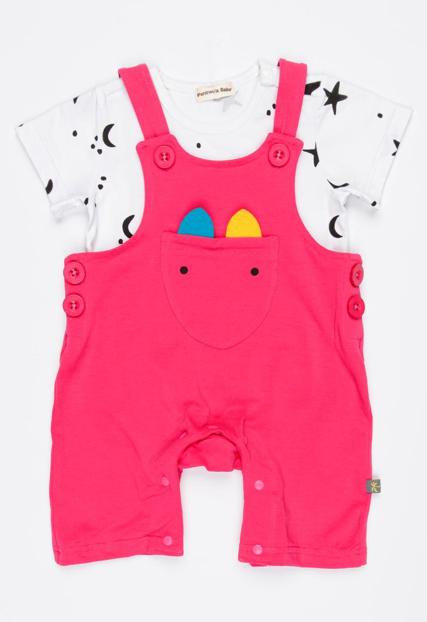 Peninsula Baby - Dungaree Set Pale Pink