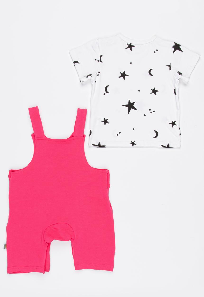 Peninsula Baby - Dungaree Set Pale Pink