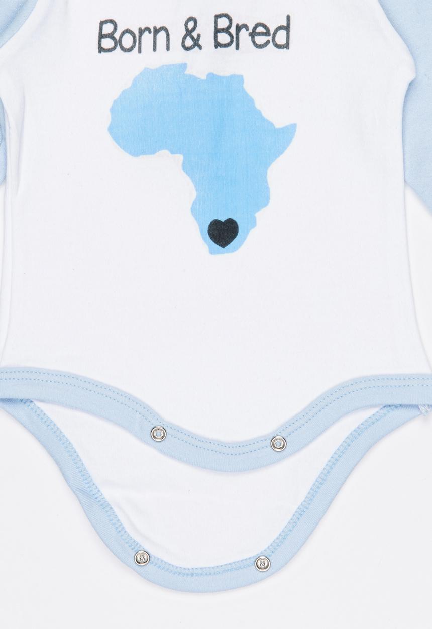 Funky Shop - Born and Bred Babygrow White