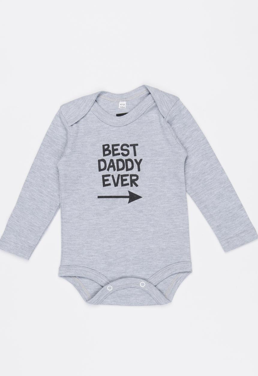 Funky Shop - Best Daddy ever Babygrow Grey