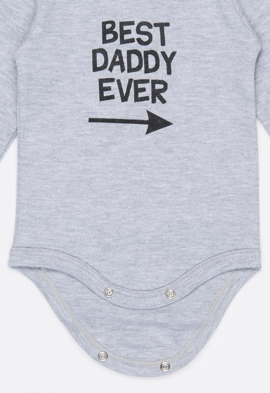 Funky Shop - Best Daddy ever Babygrow Grey