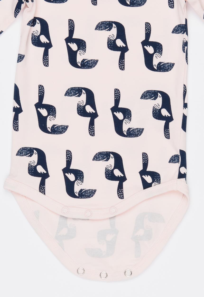 Name It - Girls Printed Bodysuit Pale Pink