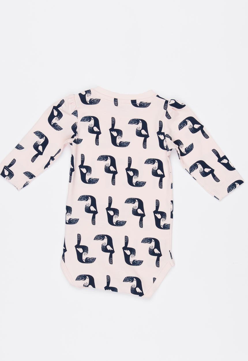 Name It - Girls Printed Bodysuit Pale Pink